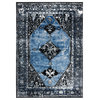 Safavieh Vintage Hamadan Vth217M Traditional Rug, Blue and Gray, 6'7"x9'0"