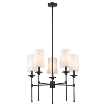 5 Light Chandelier In Traditional Style-25.5 Inches Tall and 28 Inches
