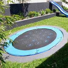 Creating Kid Friendly Gardens - Introduce a Trampoline