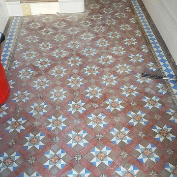 Restoring Victorian Hallway Tiles in Doncaster