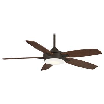 Minka Aire Espace LED 52" Ceiling Fan-Oil Rubbed Bronze with Medium Maple Blades