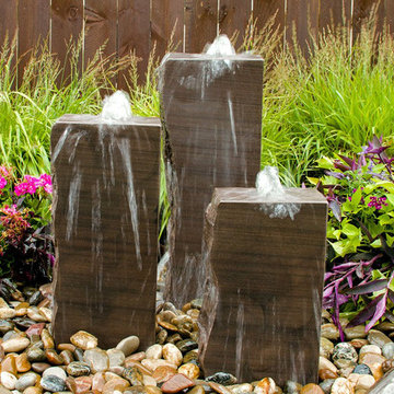 Real Stone Artisan Triple Fountains