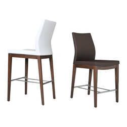 Pasha Wood Counter / Bar Stool - Bar Stools And Counter Stools