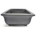 T-Trove - Purple Clay Rectangular Bonsai Pot - Size: 8.5in W x 7.25in  3.5in : Purple Clay Handmade in Yixing region of China Unglazed purple clay found near the Yangtze River Holes on the bottom for drainage