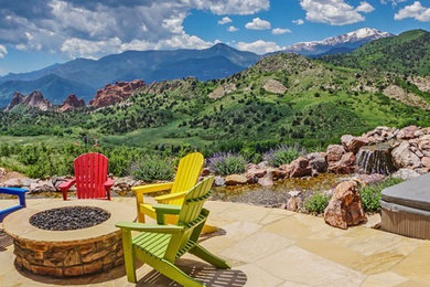 Inspiration for a mediterranean patio remodel in Denver