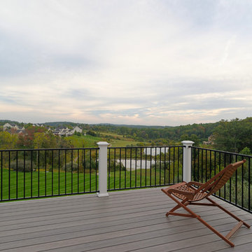 TimberTech Deck with Powder-Coated Iron Railing in Leesburg