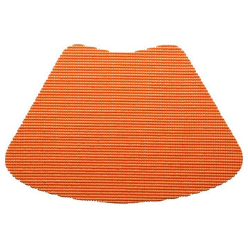 Kraftware Fishnet Spice Orange Wedge Placemats, Set of 12