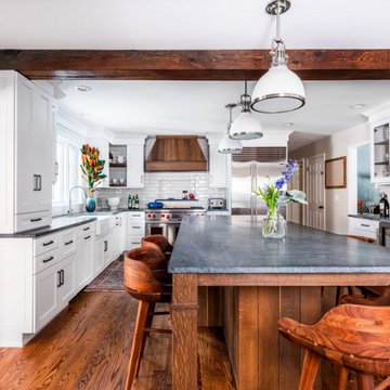 Modern Farm Kitchen being reclaimed in Slingerlands