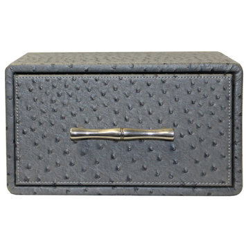 Oriental Handle Hardware Gray Rectangular Container Box Small Hcs5520A