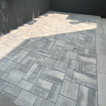 Modern Residential 2-Family Backyard Patio