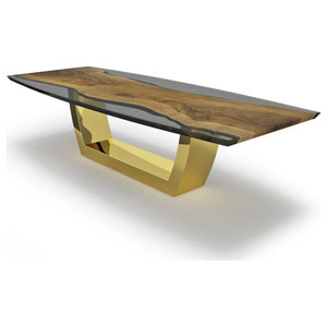 Pilastro Extendable Dining Table Contemporary Dining Tables By Hedgeapple Houzz