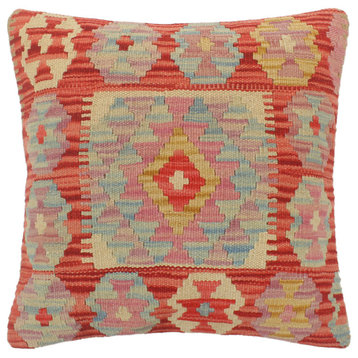 Rustic Turkish Lacey Hand Woven Kilim Pillow
