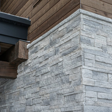 Contemporary house with Willki stone veneer siding