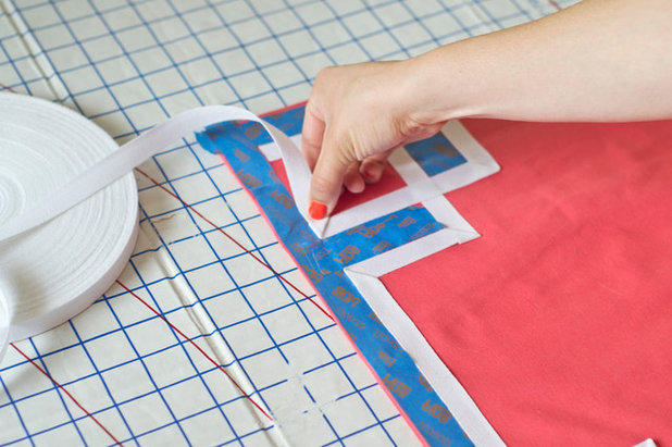 DIY: Easy and Affordable Iron-On Greek Key Pillow Sham