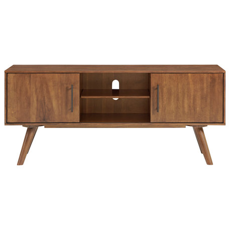 Mid-Century Modern TV Console, Cinnamon