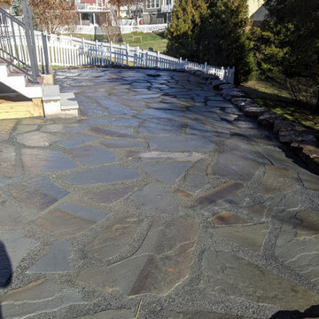 Natural Stone Terracing, LARGE Bluestone Patio and Walkways