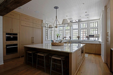 Example of a transitional kitchen design in Other