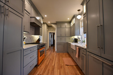 Photo of a medium sized traditional kitchen in Denver.