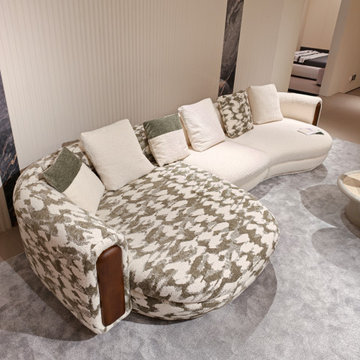 Curved Modular Sectional Sofa 5012