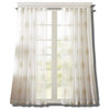 Massa Embroidered Sheer Window Curtain Ivory 84" Panel