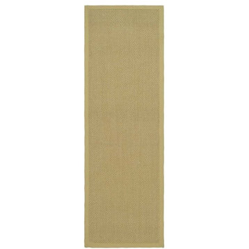 Safavieh Natural Fiber Nf443A Solid Color Rug, Maize/Wheat, 2'6" X 20'0"