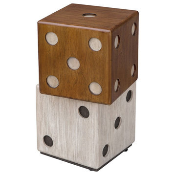 Uttermost Roll The Dice Accent Table, 25485