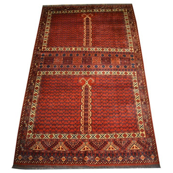 Tribal Afghan Oriental Rug, 6'5"x10'8"