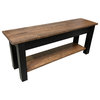 Laurent Bench With Shelf, 24"