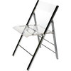 Baxton Studio Acrylic Foldable Chair, Set of 2