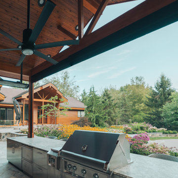 Opipari Residence - Dexter, MI: Covered Patio & MagnaTrack Motorized Screens