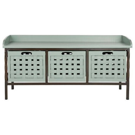 Isaac 3 Drawer Wooden Storage Bench, Amh6530B