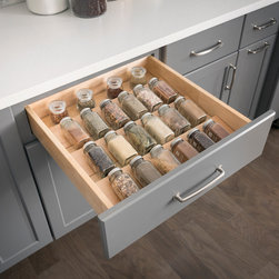 Spice Tray Organizer - Kitchen Drawer Organizers