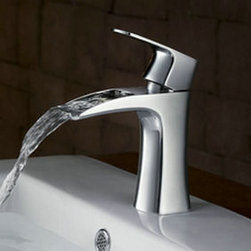 Waterfall Bathroom Sink Faucet (Chrome Finish) T0556 - Bathroom Sink Faucets