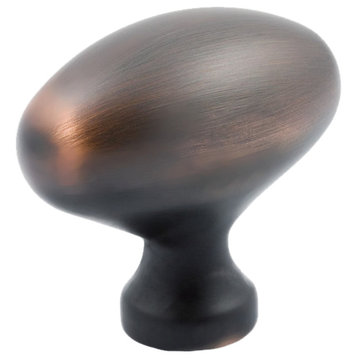 Classic Football Brushed Oil-Rubbed Bronze Cabinet Knob 1-31/32 "