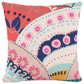 18" Decorative Pillow Polyester Insert, Sedona Scallop Pink