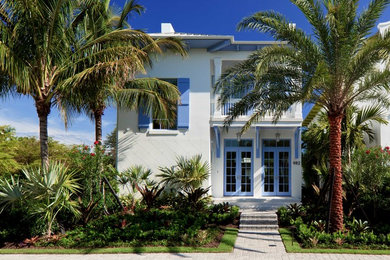 Island style exterior home photo in Miami