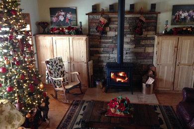 Inspiration for a rustic home design remodel in Other