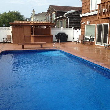 Trex Transcends Tropics Tiki Torch Decking