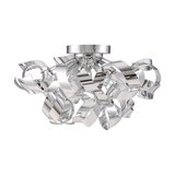 Decorative chrome ceiling lamp Elviro