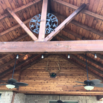 Pavilion ceiling and knee wall