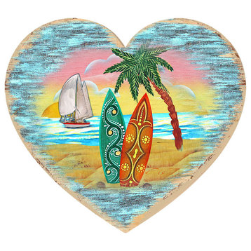 Coastal Heart Ornament