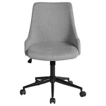 Armless Upholstered Office Chairs Gray