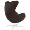 Modway EEI-528-BRN Glove Leather Lounge Chair, Brown