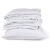 Classic White Bed Linen Collection - Flat Sheet, Queen