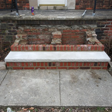 Rebuild West Side Cleveland Brick Front Steps