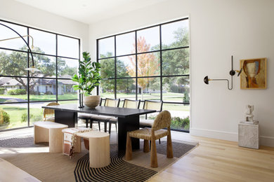 Example of a danish dining room design in Dallas