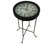 Clocktail Time Metal Marbled Black Clock Table With Glass Top