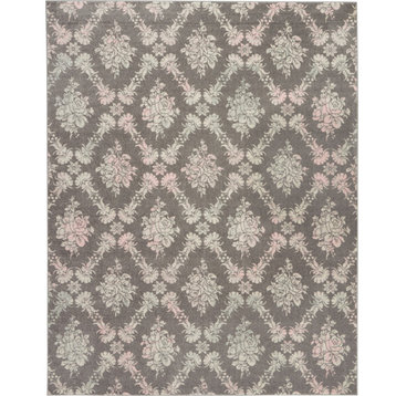 Nourison Tranquil TRA09 Grey/Pink 8' x 10' Area Rug