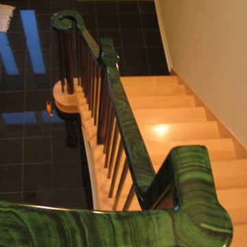 Faux Malachite Handrail