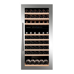 Dunavox DAB-89.215DSS Two Zone 89 Bottle Fully Integrated Wine Fridge - Beer And Wine Refrigerators